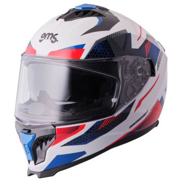 Helmet GMS Gelero White-red-blue