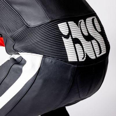 Leather Suit One-Piece iXS Ace 1.0 Black-White-Red