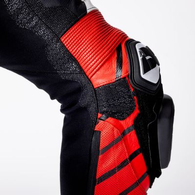 Leather Suit One-Piece iXS Ace 1.0 Black-White-Red