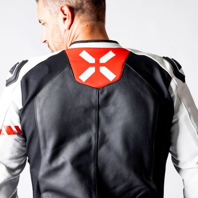 Leather Suit Two-Piece iXS Ace 1.0 Black-White-Red