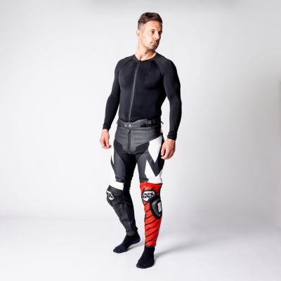 Leather Suit Two-Piece iXS Ace 1.0 Black-White-Red