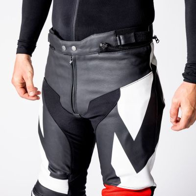 Leather Suit Two-Piece iXS Ace 1.0 Black-White-Red