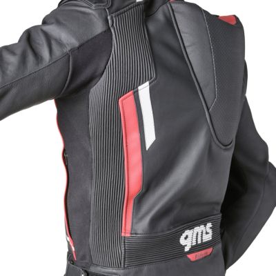 Leather Suit 2 pcs GMS GR-1 Black-Yellow-White