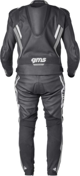 Leather Suit 2 pcs GMS GR-1 Black-Grey-White