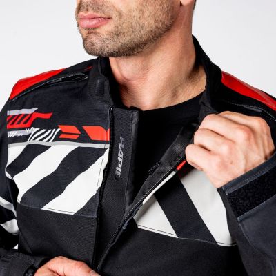 Jacket iXS Rapid-STX 2.1 Black-Red-Grey