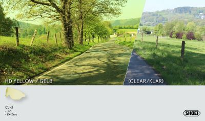 Визьор Shoei CJ-4 за каски J.O2 High Definition жълт