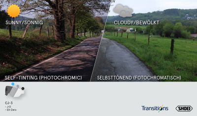 Визьор Shoei CJ-4 за каски J.O2 Photochromic 