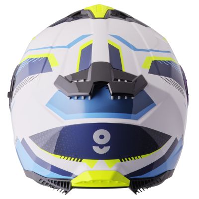 Helmet GMS Gelero White-blue-yellow