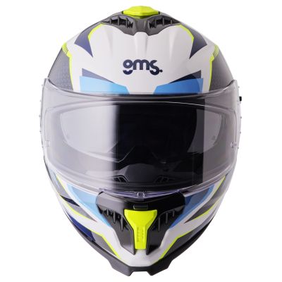 Helmet GMS Gelero White-blue-yellow
