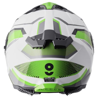 Каска GMS Gelero White-green-gray