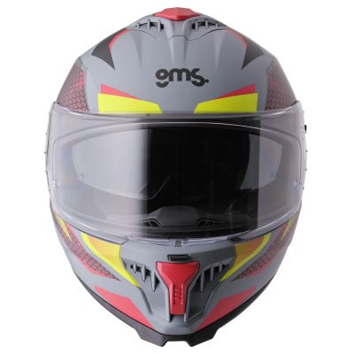 Каска GMS Gelero Matt gray-yellow-red