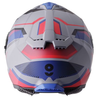 Каска GMS Gelero Matt gray-blue-red