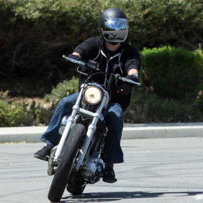 Biltwell Universal Bubble Shield Anti-Fog Chrome Mirror